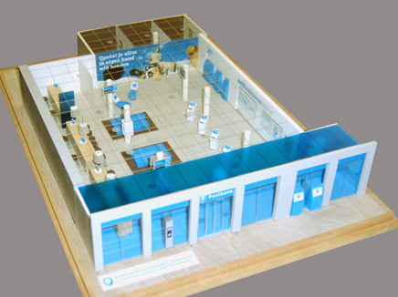 maquettebouw postbankwinkel