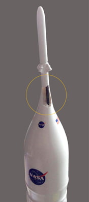 Foto Schade raket NASA